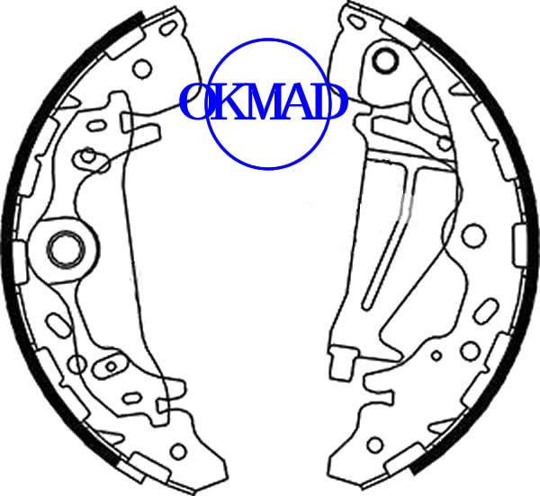 KIA CARNIVAL II (GQ) Drum Brake shoes set FMSI:1594-S872 OEM:0K58A-26-38Z